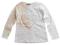 MARKOWA BLUZKA  Z SERCEM KREMOWA - CEKINY 146