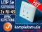 PODTYNKOWE gniazdo 2x RJ-45 sieciowe 8P8C/5e/KRONE