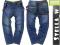 Markowe SPODNIE jeans z szelkami 4-5 B143 WIOSNA