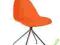KRZESŁO RUSH PODSTAWA CHROMOWANA POMARAŃCZOWE D2