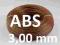 Filament ABS 3 mm Brązowy drut Przewód 0,5 kg
