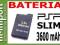 MOCNA BATERIA 3600mAh PSP SLIM 2000 2004 3000 300