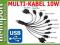 ŁADOWARKA Kabel ZASILACZ USB MULTI KOŃCÓWKI