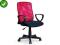 Fotel biurowy ALEX czerwony tk. membranowa siatka