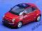 FIAT 500 2007 CZERWONY MODEL WELLY 1:34 KOLEKCJA