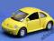VOLKSWAGEN BEETLE NEW ŻÓŁTY MODEL 1:34 WELLY