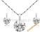 - 50% ZŁOTY KOMPLET SWAROVSKI INSTINCT BIAŁE ZŁOTO
