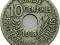 TUNEZJA 10 CENTIMES 1918 ROK st.3