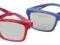 Grundig okulary 3D 2szt niebieskie i czerwone #K10