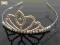 D33 tiara DIADEM srebrna KORONA JABLONEX wyprzedaż