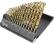 Wiertła do metalu HSS-TiN 1.0-10.0 mm zestaw 19szt