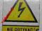 NIE DOTYKAĆ ! URZĄDZENIE ELEKTRYCZNE