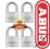 ABUS KŁÓDKA 727TI/40 4x40MM KŁÓDKI NA JEDEN KLUCZ