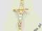 ZŁOTY KRZYŻYK BIAŁE ZŁOTO CHRZEST ŚLUB KOMUNIA