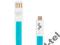 EXC UNIW.KABEL MICRO USB  FLAT 1.2M NIEBIESKI
