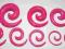 Rozpychacze spiralki expander różowe 2mm