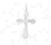 Srebrna zawieszka KRZYŻYK KRZYŻ