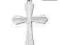 Srebrna zawieszka KRZYŻYK KRZYŻ diamentowany