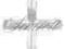 Srebrna zawieszka KRZYŻYK KRZYŻ