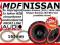 Głośniki dystanse MDF Nissan Almera N15 1995-2000