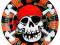 Talerzyki JOLLY ROGER urodzinowe 23cm party Talerzyki JOLLY ROGER urodzinowe 23cm party