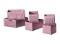 IKEA SKUBB PRAKTYCZNE PUDEŁKA DO SZAFY 6szt RÓŻOWY
