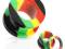 PLUG TUNEL TUNELE DO USZU JAMAICA RASTA AKRYL 8MM