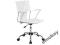 FOTEL Krzesło Obrotowe Q-010 BIAŁY Eco-Skóra