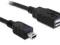 DELOCK Kabel USB 2.0 Mini AM -&gt; USB AF 50cm