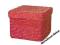 KOSZE KOSZ Z PSZENICY RED 18X18X13CM
