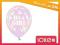 BALONY NA ROCZEK różowe, CHRZEST, BABY SHOWER,3szt