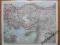 AZJA MNIEJSZA piękna stara mapa 1897 r.