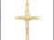 ZŁOTY KRZYŻ KRZYŻYK 585 NA CHRZEST KOMUNIĘ 3,0x2,1