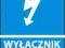 Tablica WYŁĄCZNIK GŁÓWNY samoprzylepna 74x105