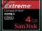 Sandisk CF Extreme 4GB - Nowa + Czytnik kart - BOX