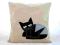 Poszewka  bawełna - Kot Mruczek - 100% rękodzieło