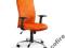 UNIQUE Fotel biurowy BLACK ON BLACK pomarańczowy