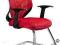 UNIQUE Fotel biurowy MOBI SKID Czerwony fotele