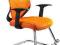 UNIQUE Fotel biurowy MOBI SKID Pomarańczowy fotele