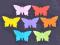 MOTYLE motyl  SCRAPKA scrapki 3,7cm mix kolorow