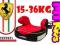 FOTELIK FERRARI ROSSO BOOSTER PODSTAWKA 15-36KG