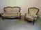 BAROK SOFA FOTEL GIĘTE NOGI ORZECH STYLOWY AA