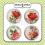 Plakietki ozdobne flair buttons - Kwiaty vintage #