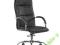 FOTEL BIUROWY Q-092 EKOSKÓRA CZARNY POKÓJ BIURO/