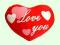 Serce Pluszowe Love You Kocham Cię 10296