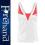 KOSZULKA TENISOWA LOTTO TANK NATTY WOMEN L WHT/ROS