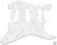 Pickguard 3-warstwowy Pearl WhiteTyp Strat62r