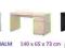IKEA  biurko 140x65 cm   MALM  kurier  FVAT
