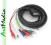 kabel EURO SCART - RCA chinch RGB + AUDIO IN 1,5 m