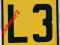 TABLICZKA INFORMUJĄCA  L3 -  blacha emaliowana